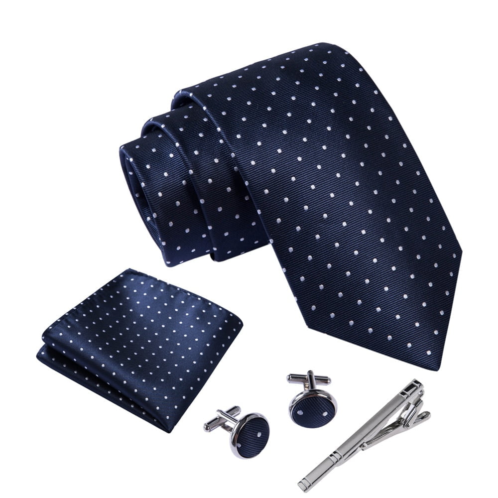 Ensembles Cravates Boutons Manchette Pois