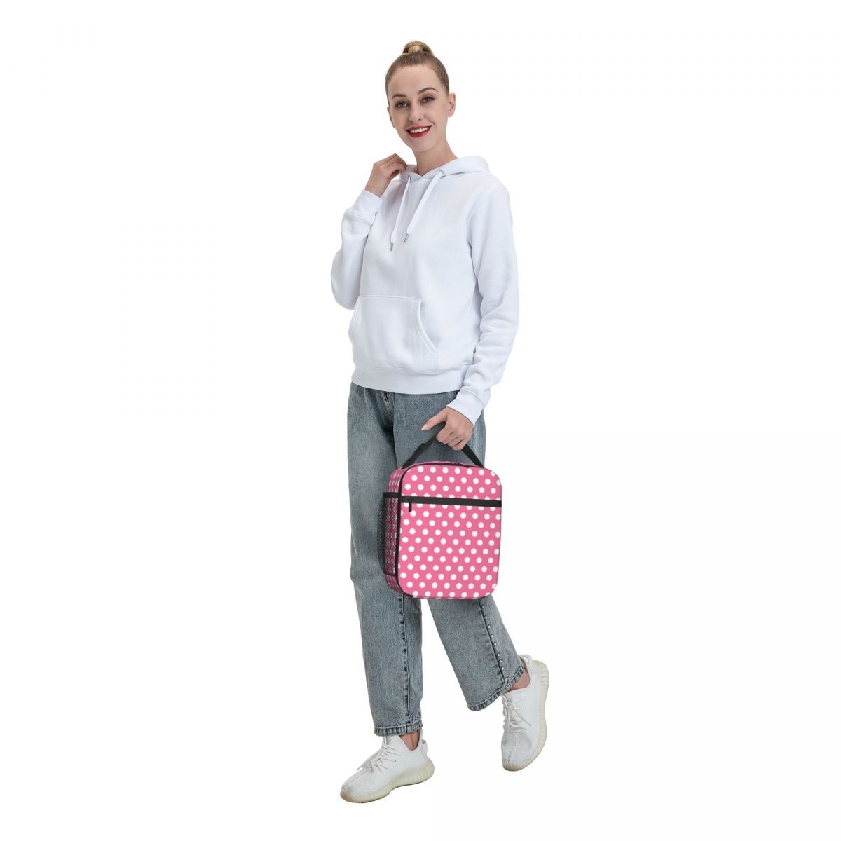 Sac À Lunch Isolé Unisexe À Pois – Image 6
