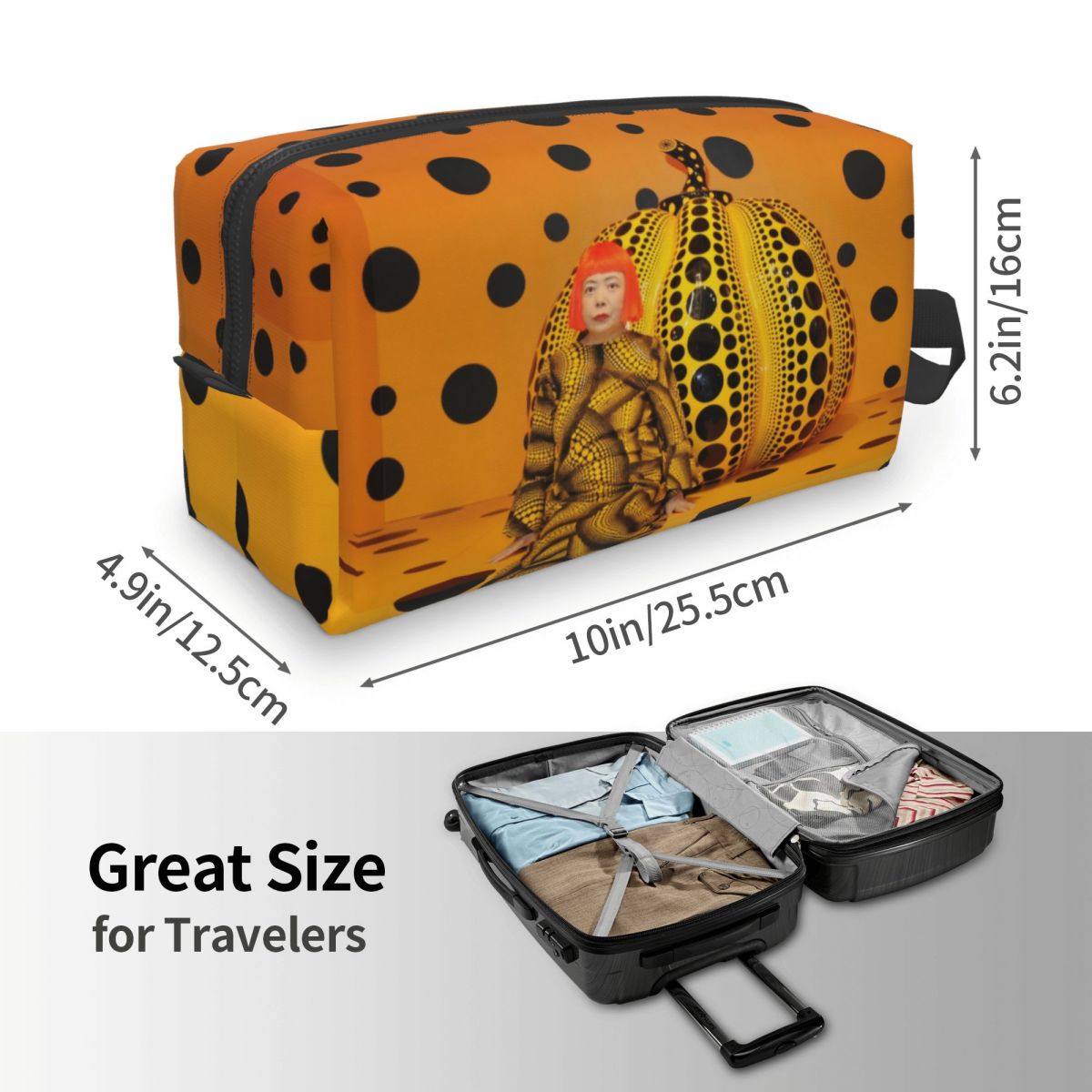 Trousse Toilette Artistique Chic Pois Uniques – Image 5