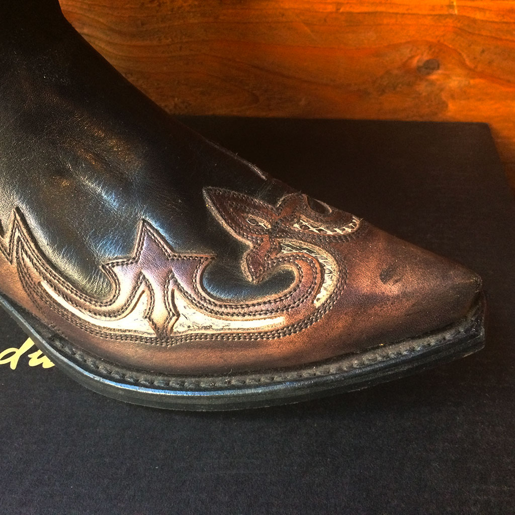 3242 Sendra santiag série limited cuir cuervo marron used Femme – Image 3