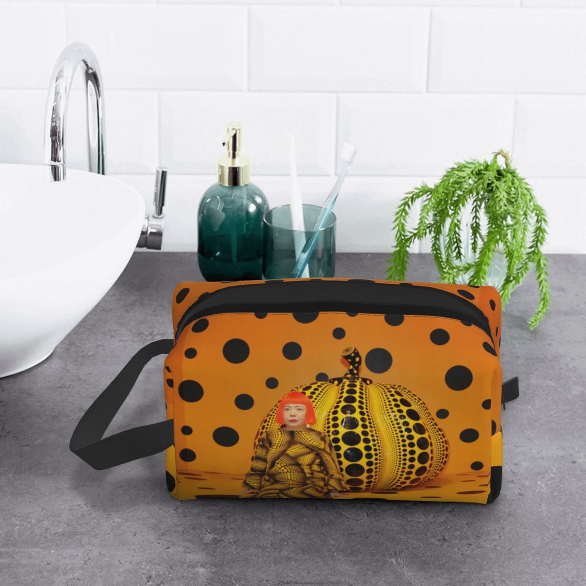 Trousse Toilette Artistique Chic Pois Uniques – Image 7