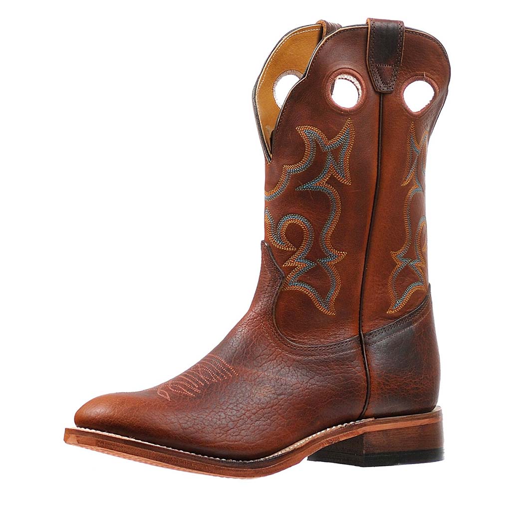 6327 Bottes Boulet western country marron bout rond Homme – Image 2