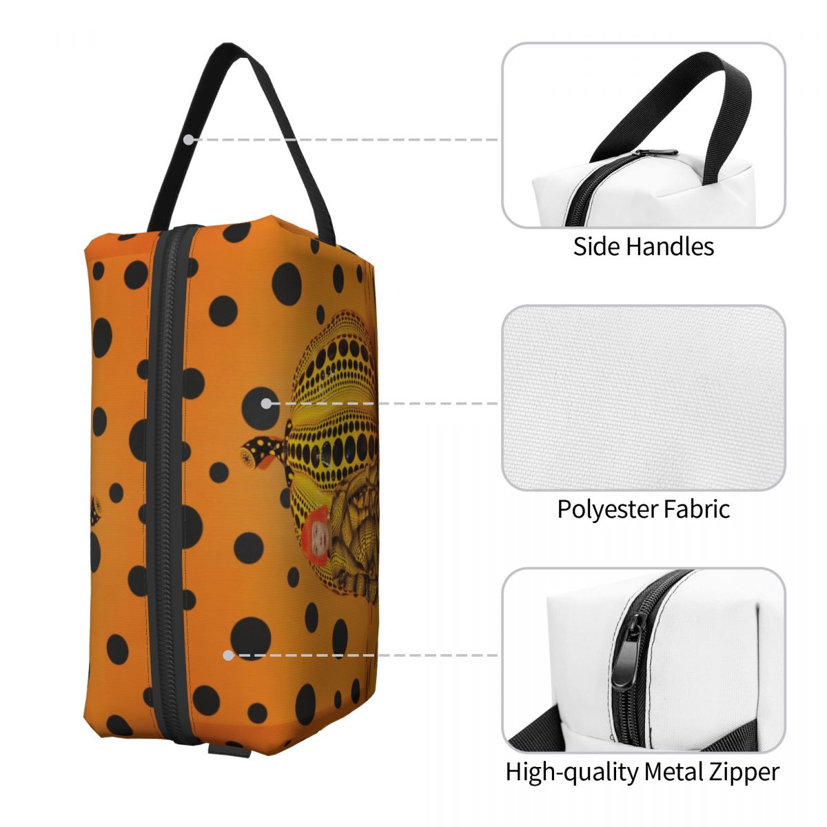 Trousse Toilette Artistique Chic Pois Uniques – Image 4