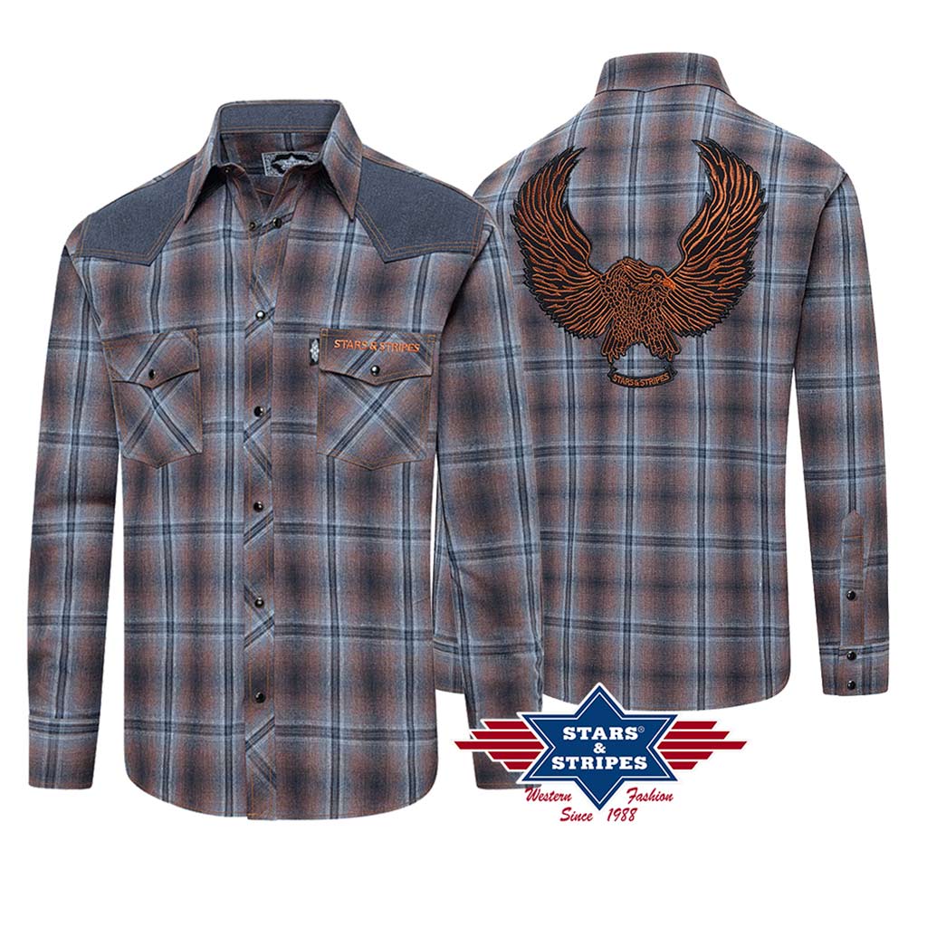 CONWAY Chemises country western Stars and Stripes homme