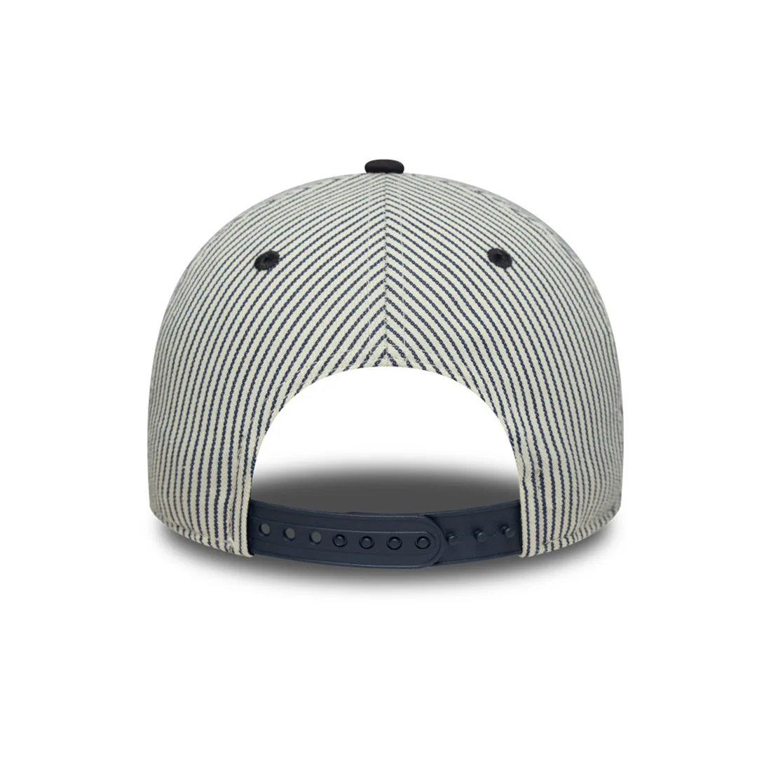 Casquette New Era France Rugby Stripe 9Forty M-Crown Bleu marine et blanc – Image 3