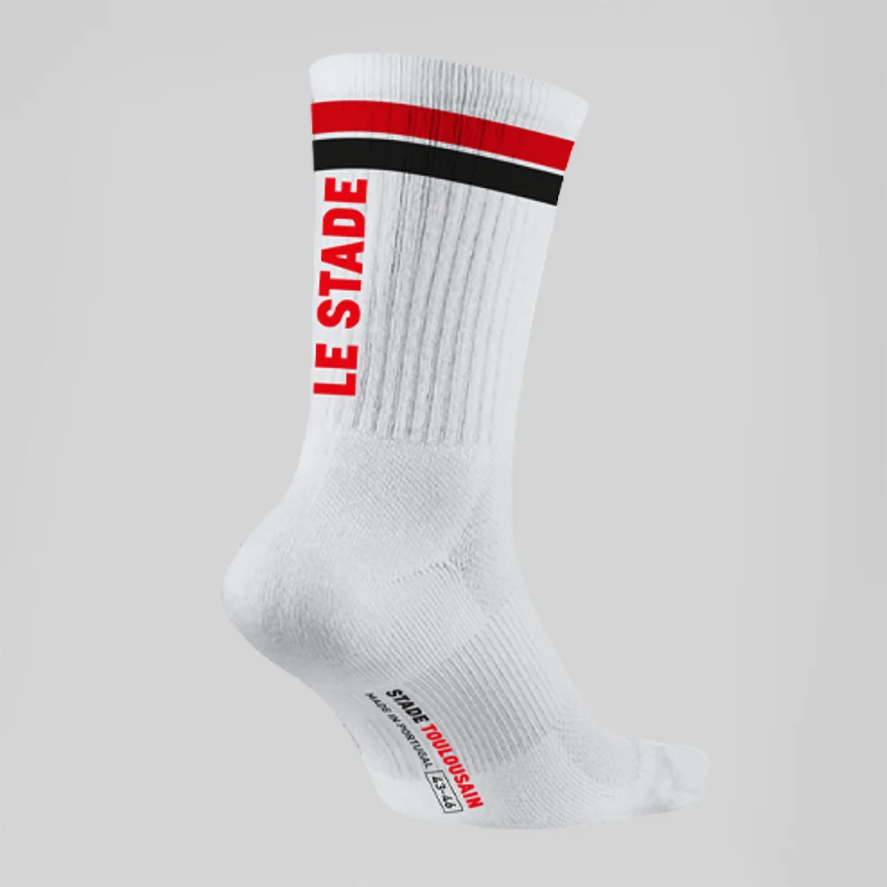 Chaussettes blanches Lifestyle Stade Toulousain – Image 2