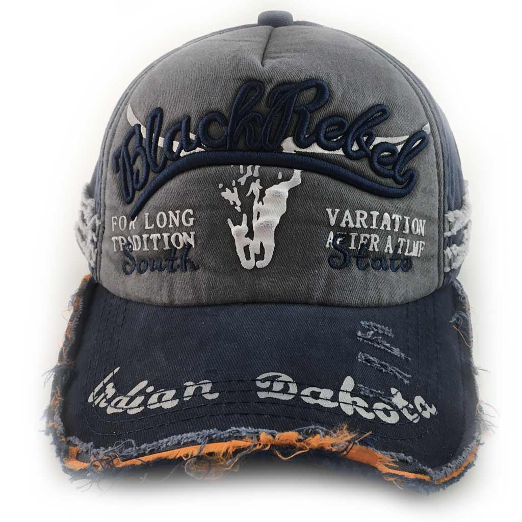 ref CAP-201LP Casquette Trucker bleu used homme/femme – Image 3