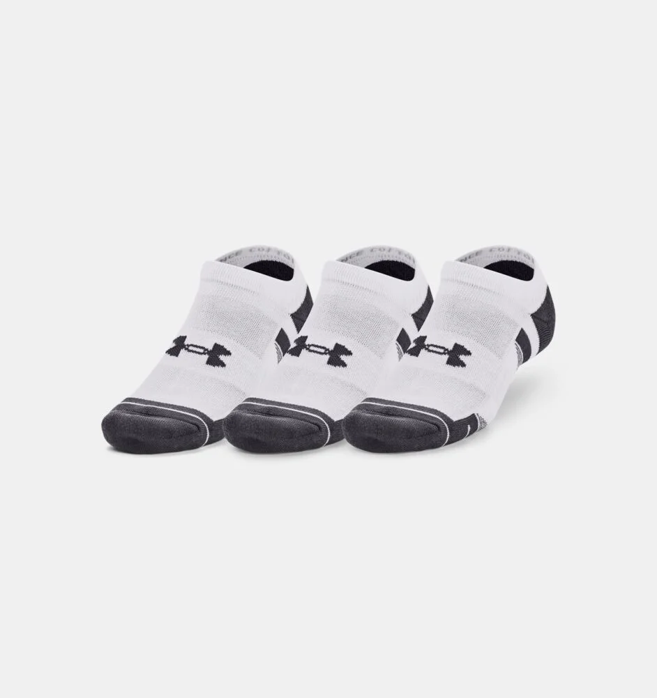 Lot de 3 paires de chaussettes basses blanches Under Armour Performance Tech
