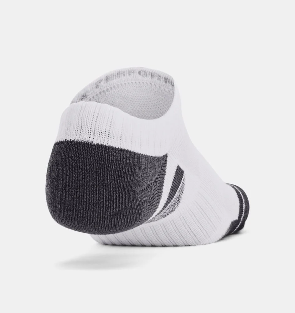 Lot de 3 paires de chaussettes basses blanches Under Armour Performance Tech – Image 3
