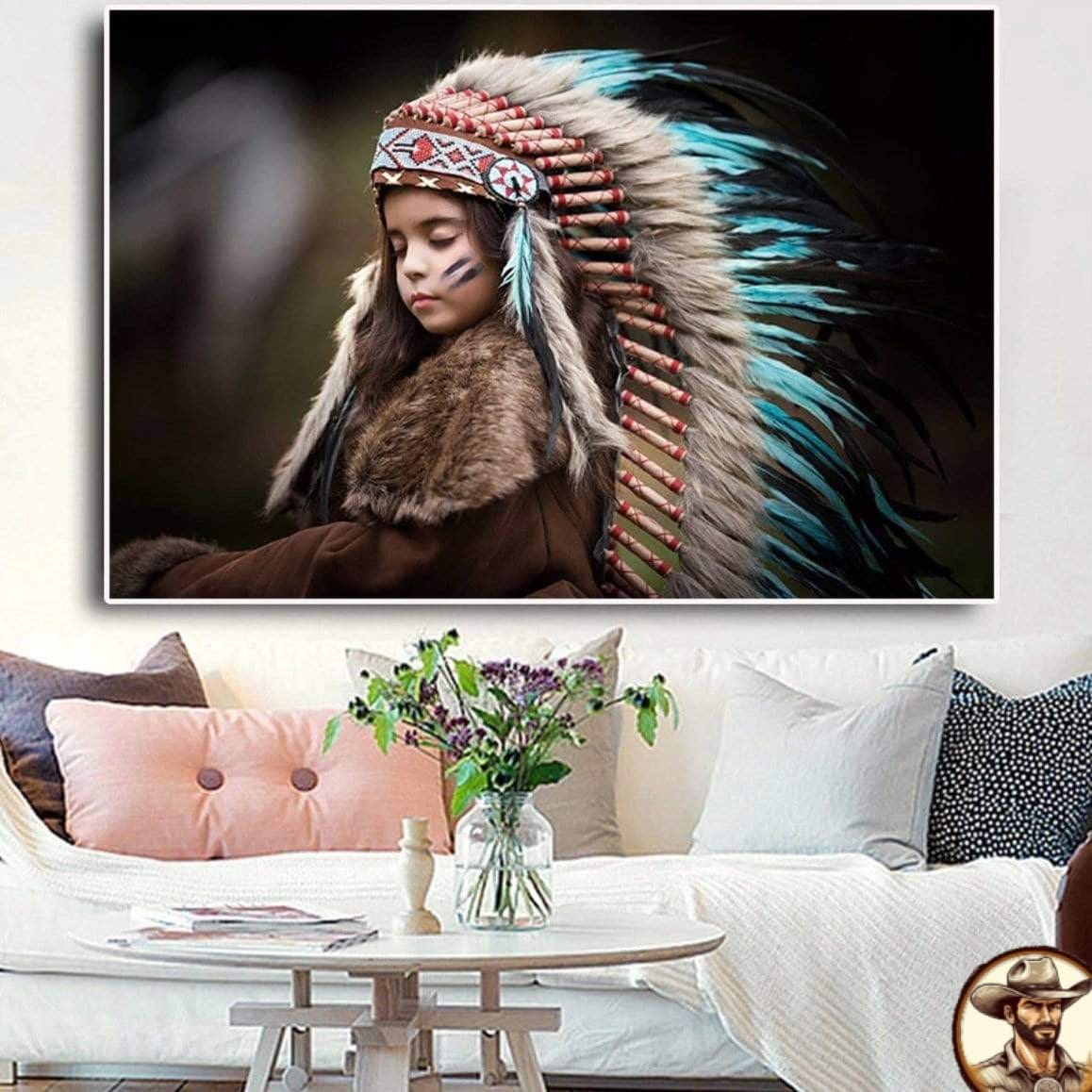 Tableau Fille Apache – Image 2